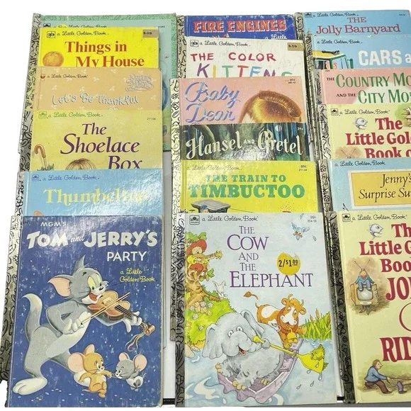 Vintage A Little Golden Book 1960s to 1980s Children Disney Classics Lot Of 18 - Picture 2 of 9